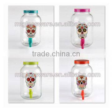 Holiday Decorative Halloween Glass Item/juice Use Glass Dispenser and 16oz Mason Jar photo-4