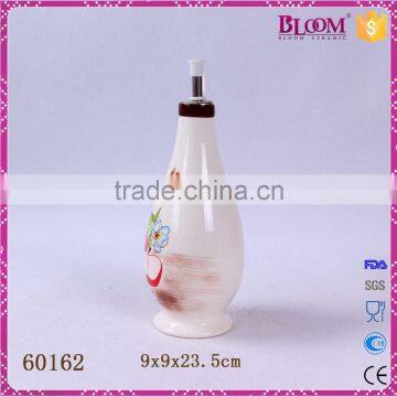 Kitchen Custom Glazed Ceramic Oil and Vinegar Bottle photo-2