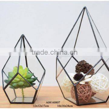 geometric glass terrarium wholesale container