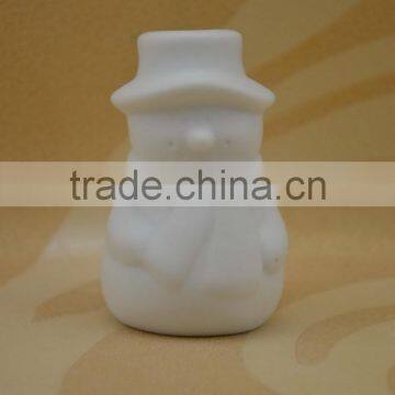 High White Ceramic Salt and Pepper Shaker With Christmas Decoation Porcelain photo-5