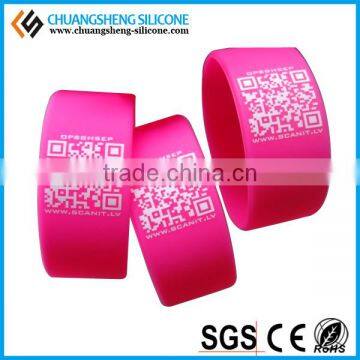 Whole Silicone QR Code Printing Bracelet photo-2