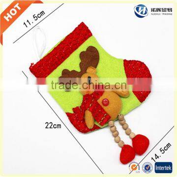 Felt Colorful Design Christmas Sock for Sale photo-4