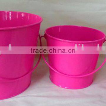 powder coated metal garden bucket