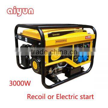 3000W/3KW gasoline mini electric generator price