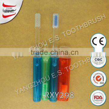 Aviation supplies travel toothbrush with case travel set toothbrush made in china