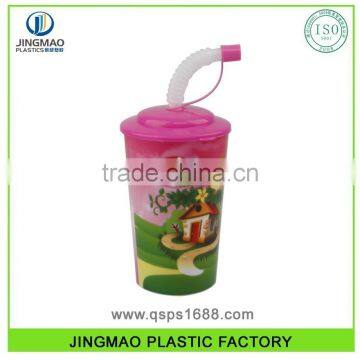 250ML Pantone Color FDA Plastic Drinking Cup With Lid