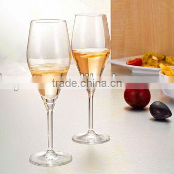 Crystal white wine glass,stemless wine glass