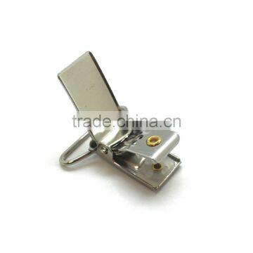Rectange Face Metal Suspender Clip With Plastic Teeth Inside for Garment, 1 Inch High Quality Fashion Metal Clip photo-2