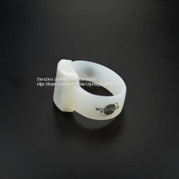 Дистанционно управляемый силиконовый цветно-переключающийся концертный гимнастический наручный пояс, наручный пояс с заменяемыми батареями и мигающими светодиодами photo-4