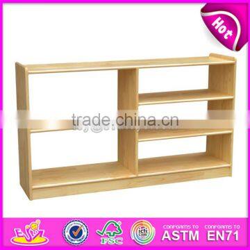 High Quality Kids Preschool Furniture Natural Wood Storage Furniture W08C203 photo-3