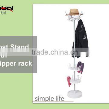 Antique Metal Clothes Rack Shelves in Tree Coat Stand With Umbrella Holder photo-3