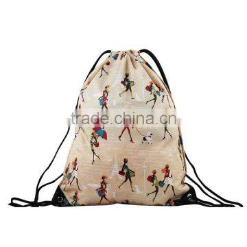 Hot Sales New Recycle Nylon Drawstring Bags With Reflective Corners photo-2