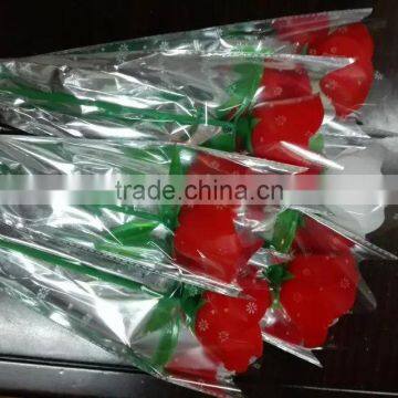 2015 Beautiful Fashion Siicone Rose Flower for Girls Gift photo-3
