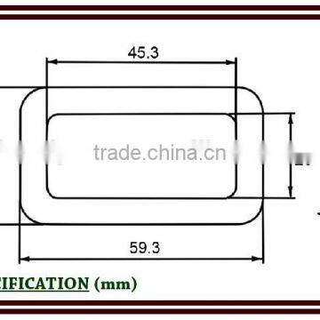 502-3 Industrial Safety Steel Protective Equipment Square Stamped Quick Buckle photo-2