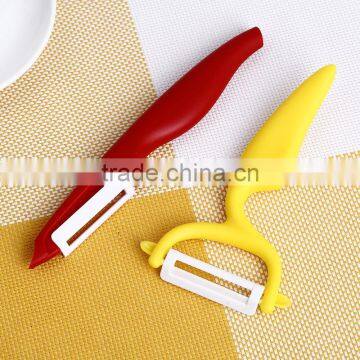 BKB13 One Blade PP Handle Ceramic Blade Fruit Peeler