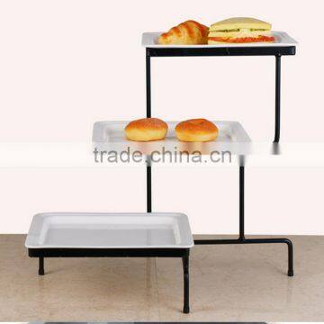 Hot Sale New Ceramic Buffet Serving Plate With Durable Stand