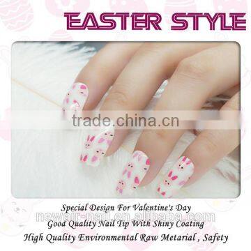NEWAIR Promotion Price Easter Style Rabbit Aritificial Nail Art Designs photo-3