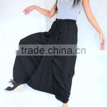 Women Charcoal Grey Harem Pants - Harem Pants - Festival Genie Fisherman Pants Loose Baggy Pants - Gray Pant