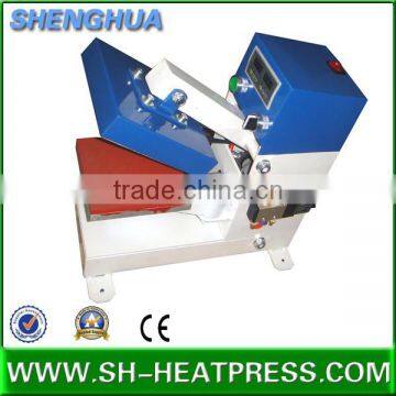 Pneumatic single station label heat transfer machine