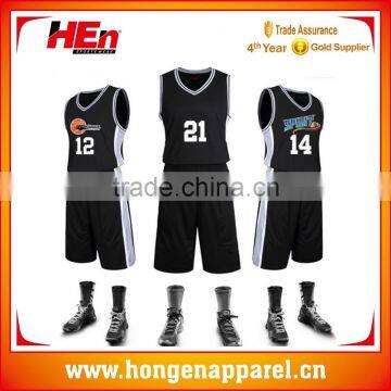Hongen apparel China Custom National Style Basketball Jersey Professioal Comfortable Fashion Classic Factory Price Custom