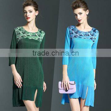 Women heathered high low hem bodycon casual dresses