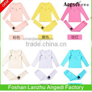 Kids Wear Girls Clothing Lovely Cotton Pajamas Cute Designed Soft Night Wear 2-14 Year photo-3