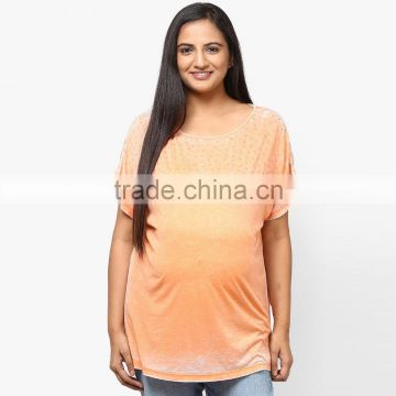 custom made plus size soft women maternity t shirt casual wear