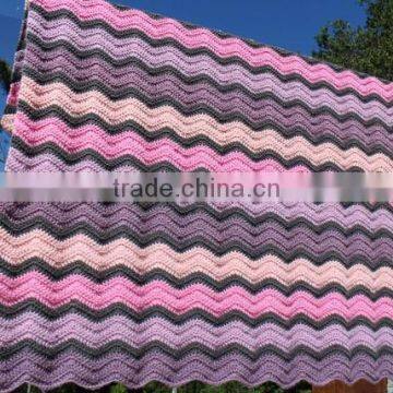 2017 High Quality Decorative Handmade Crochet Blanket photo-4