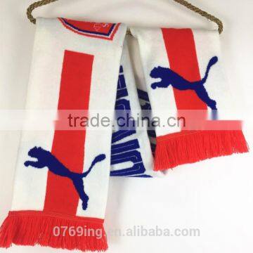 Football Culb Knitting Scarf Sports Logo Knitted Scarf Patterns photo-3