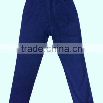 Made in China Womens Cotton Color Sport Wear Blue Trousers Jersey Long Pocket Pants photo-2