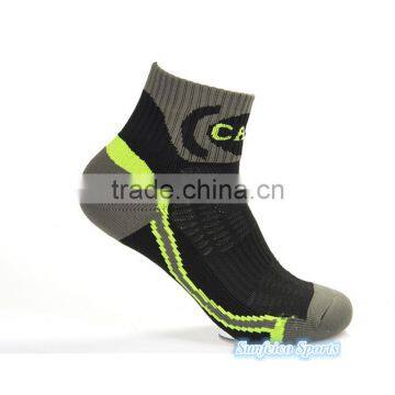 Men's Outdoor Quick-dry Fiber Running Sports Basketball Socks~Soft Thick Stripe Restoring Socks~Accept Custom photo-3