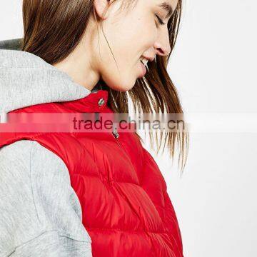 Wholesale High Quality Womens Nylon Vest Winter Sleeveless Jacket photo-5