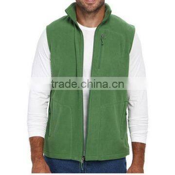 Newest Basic Fit Fleece Vest Secure-zip 100% Polyester Micro Fleece Popular Hottest Christmas SPORT VEST for Men photo-4