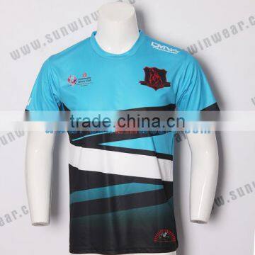 competitive price polyester and spandex good quality t-shirt