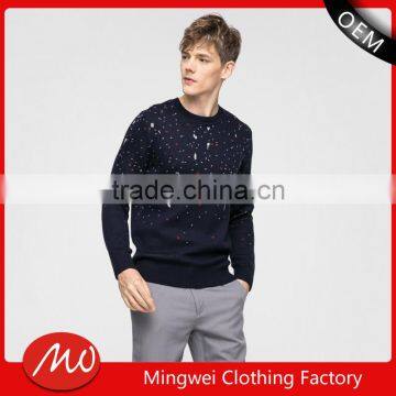 2017 fashion handmade knit wool sweater designs for young men