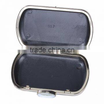 Iron Based Alloy Kiss Clasp Purse Frame Rectangle Clear Rhinestone Gold Plated Oval Faceted 16.3cm(6 3/8") x 10.8cm(4 2/8"), 1 P photo-3