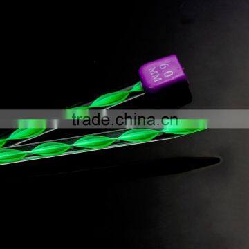 Acrylic Knitting Needles Mixed Color 34cm Long, Thickness: 6mm photo-2