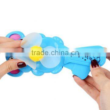 Summer Children's Portable Cartoon Hand Press Fan Creative Mini Hand-held Manual Fans Promotional Gifts for Kids photo-2