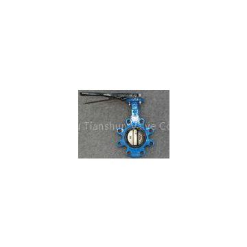 PN10 PN16 Lever operated Butterfly Valve , 6 Inch 8 Inch pneumatic actuator valves