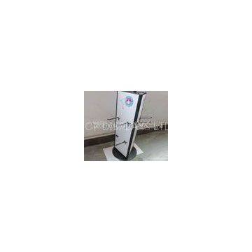 Rotating Tabletop Display Stand , Three Sided Pyramid Display Stand