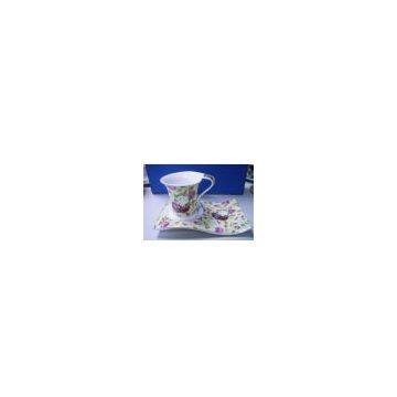 12 Ppcs 160cc Ceramic & Porcelain Tea Cup and Saucer