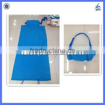 Beach towel bag with pocket