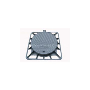 Square D400 ductile iron sanitary manhole cover