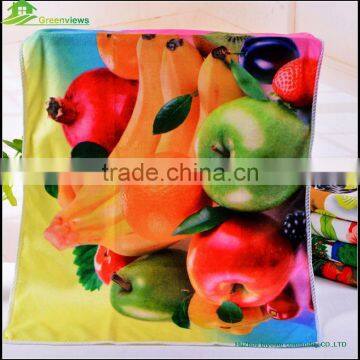 Kitchen Poliester Printed Towel Microfiber Tea Towel Fabric Linen Fabric for Tea Towel photo-2