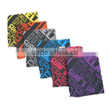 wholesale letter square bandana 100% cotton blank bandana