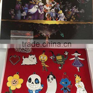 2017 New Undertale Cosplay Hot Game Pendant Anime Necklace Set