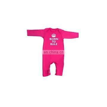 Plain Single Colour Printed Baby Rompers Kids Romer Infant Romper photo-2