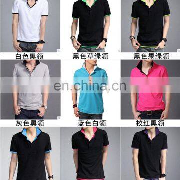 hot sale men's 100% cotton polo T-shirts