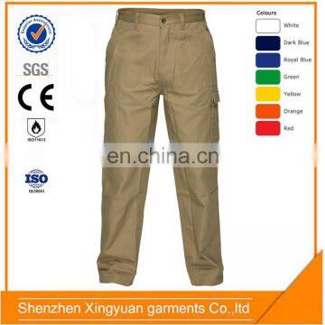 Men's Cotton FR Mens Work Pants Trousers Workwear With Reflective Tape