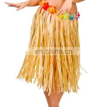 Hot sale dresses for hawaiian party sexy grass skirt for adult GT2042